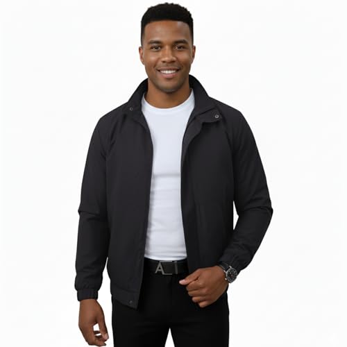 Image of NINQ Winter Jacket - Windproof Poca Cloth with Fur, Zipped mandarin Collar, 2 Front Pockets & Side Arm Pocket, Casual & Sportswear jackets for men
