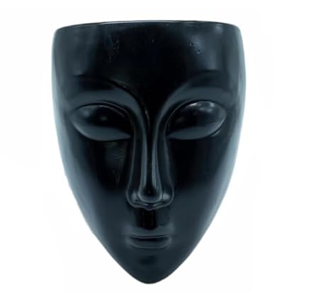 Image of Wall Mounted Face Planter Set, Black and White, Decorative Indoor Plant Holder, Modern Home Decor, 2 Pieces (Plastic)