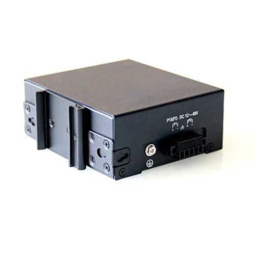 Wiwav Wdh-8Gt-Dc 10/100/1000Mbps Unmanaged 8-Port Gigabit Industrial Ethernet Switches With Din Rail/Wall-Mount (Ul Listed, Fanless, -30°C~75°C) #TOP4