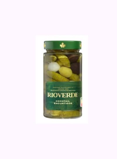 Cocktail Encurtidos, Eingelegte Gemüsemischung, 345g Glas Abtropfgewicht. PACK DE 3