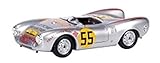 Limited Edition - 1000 Stück Schuco 450886700 - Porsche 550 Spyder, Startnummer 55,Carrera Panamericana, Resin, Maߟstab 1:43, silber
