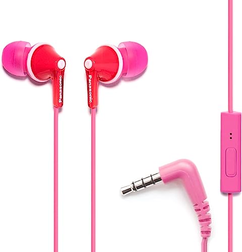Image of Panasonic RP-TCM125-P in-Ear Headphones with Mic Pink
