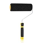 9 Inch Plaster Roller, Yellow Elastic Nylon Fibre Rollers for Putty Roller with High Elastic Nylon Fibre Comfort Ergonomic Handle for Ready Mixed Plaster Putty Application