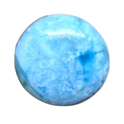 Cabochon Larimar naturel rond 20mm de qualité supérieure pour haute joaillerie DIY