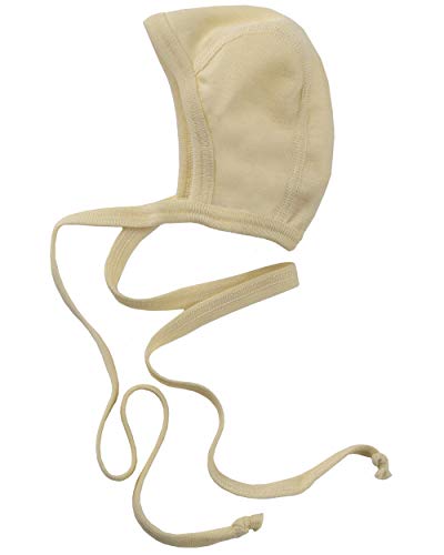 ENGEL Merino Wool Silk Baby Newborn Organic hat (50/56, Natural Beige)
