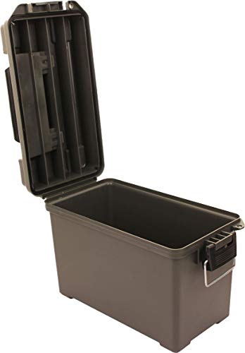 Boîte à munitions US Calibre 50 en plastique olive AB Solid pour rangement - 6