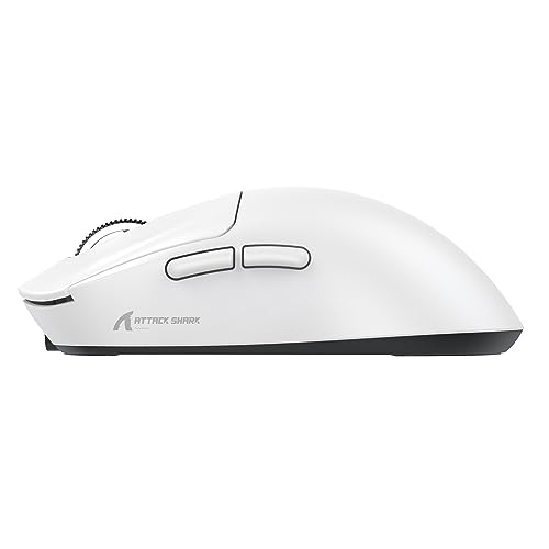 Image of ATTACK SHARK X3MAX 49g Superlight Mouse, PixArt PAW3950 Gaming Sensor, BT /2.4G Wireless /Wired Gaming Mouse, 6 Adjustable DPI up to 42000, 200 Hrs Battery, Office Mice for Win11 /Xbox /PS /Mac (White)
