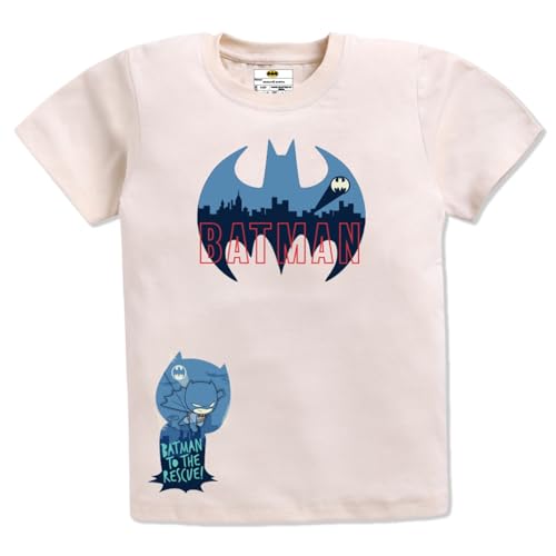 Image of Amazon Brand - Jam & Honey Boys Half Sleeve Graphic Printed T-Shirt | Round Neck | Regular Fit | Cartoon Characters (Available from 4-8 Years) (Pack of 3)