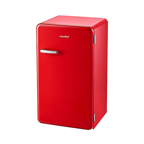 COMFEE’ CRR33S3ARD Mini Fridge,3.3 Cubic Feet Solo Series Retro