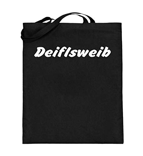 Sac en toile de jute Deiflsweib robuste avec longues anses 38cm-42cm