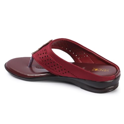 Image of Vendoz Women Casual Beige Flat Sandals (L611)