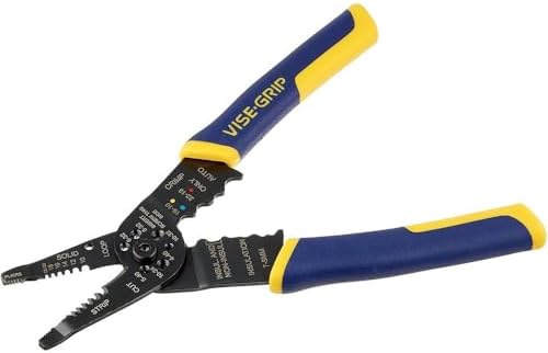 IRWIN VISE-GRIP Wire Stripper, 8 inch, Cuts 10-22 AWG, Plier Styl...