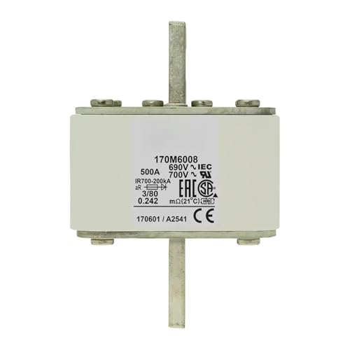 Fusible 170M6058 à 170M6065, standard de sécurité pour armoires électriques