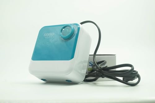 MECOMMERCE SOBO AQ-005 Aquarium Air Pump | Two-Way Ultra Silent Airpump with Adjustable Flow Control | 5W Dual Outlet (2×4 L/Min) with Free 3M Tube,...