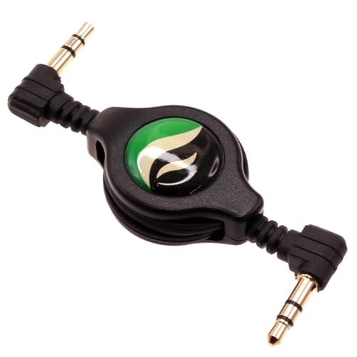 Cable Auxiliar Retráctil 3.5mm Jack Negro