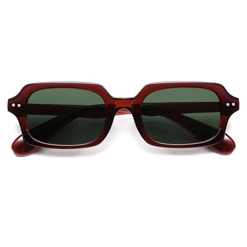VANLINKER Retro Small Square Sunglasses for Men Women Trendy 90s Rectangle Shades VL98793
