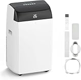 Condizionatore Portatile 10000 BTU, 4-in-1Climatizzatore Portatile Con Deumidificatore, Air Conditioner Con Display Digitale e Telecomando, Funzionamento Silenzioso, 24H Timer, Copertura 51 ㎡