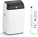 Condizionatore Portatile 10000 BTU, 4-in-1Climatizzatore Portatile Con Deumidificatore, Air Conditioner Con Display Digitale e Telecomando, Funzionamento Silenzioso, 24H Timer, Copertura 51 ㎡