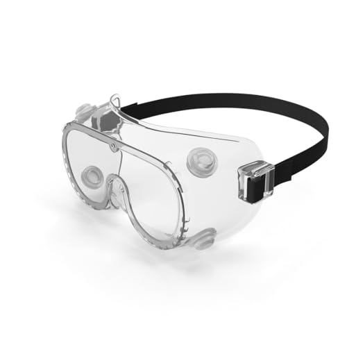 Milosc Safety Goggles, Clear Wraparound, Eye Protection for DIY, Lab, Grinding Protective Glasses Transparent Goggles