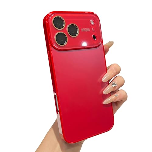 Protection d'objectif iPhone 17 Pro Max rouge évite les rayures