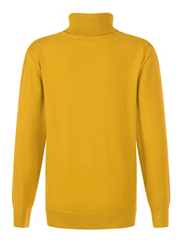 easyforever Kids Boys Girls Warm Ribbed Turtleneck Cable Knitted Sweater Long Sleeve Shirt Pullover Sweater Blouse2