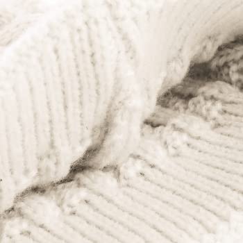 Oenbopo 43224-1523 Baby Winter Warm Knit Hat Infant Toddler Kid Crochet Fur Hairball Beanie Cap White thumb #2