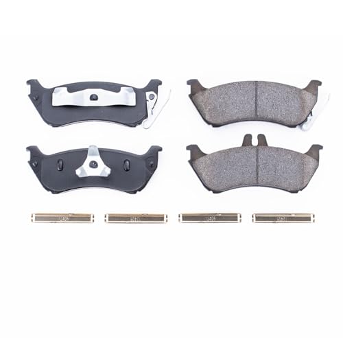 Image of PowerStop Rear Brake Pads for Mercedes-Benz ML320 1998-03 |ML350 2003-05 |ML430 1999 - Z17 Ceramic Brake Pads with Installation Hardware, 17-875