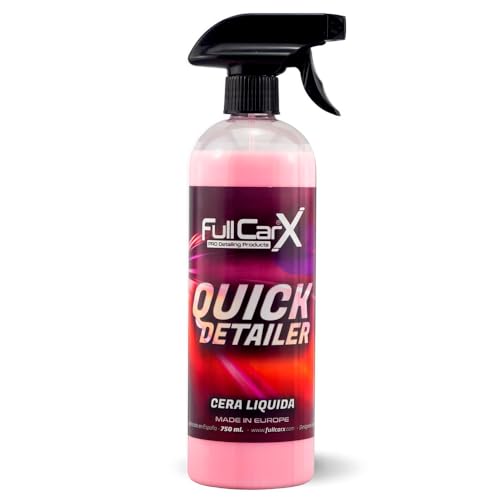 FULLCARX Quickdetailer 750ml Cire Liquide Quick Detailer Voiture Lustrage Carrosserie, Effet Instantané, Revêtement Protecteur Couleur, Utilisation Rapide,...