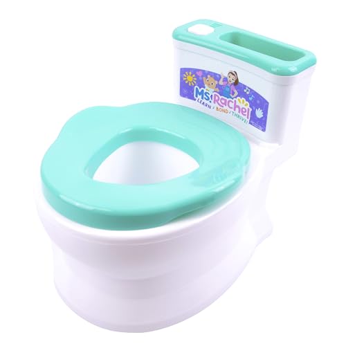 Image of Ms. Rachel 2-in-1 Playtime Floor Potty Trainer With Sound - Stage 1 Training - Removable Potty Seat for Stage 2 Training - 6 Ms. Rachel Sounds and Music - Storage - Removable Parts for Easy Cleaning