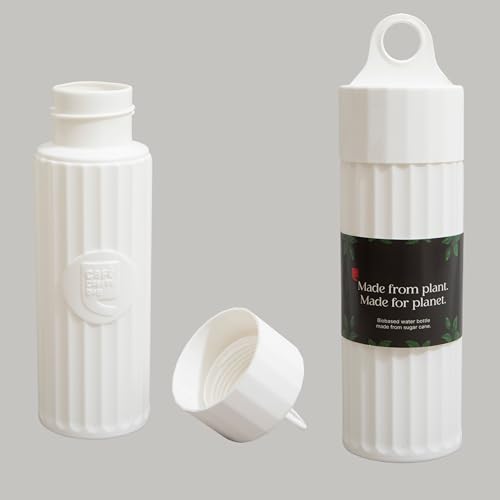 Image of Cafe Coffee Day Eco Friendly Water Bottle (Sugarcane based Ethanol) 400 ml Bottle (Pack of 2, White, Biocomposite)