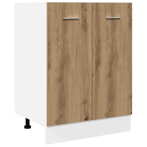 vidaXL Unterschrank Lyon Artisan-Eiche 60x46x81,5 cm Holzwerkstoff,Küche, Gastronomieschrank, Gastro Möbel, Küchenmöbel, Aufbewahrungsschrank