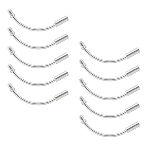 Parliky Elbow Hose Bike Cable Guide 20pcs Aluminum Elbow Bike Cable Ferrules for