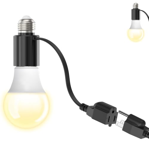 Light Socket Outlet Adapter 3-in-1 E26/E27 Bulb Socket Converter