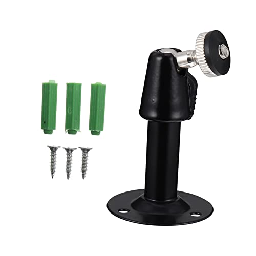 Housoutil 4 Pcs Bracket Brackets Security Security Outdoor Mounting Indoor Motion Sensor Wall Mount System Bracket Black Iron