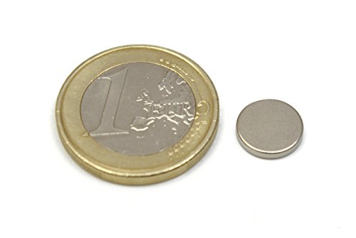 Aimangz - 10 Imanes neodimio disco, medidas 0.95 x 0.15 cm