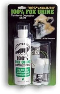 100% Real Fox Urine Combo 8oz with 3 Dispensers