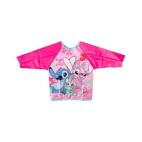 My sweety pop | Tablier Peinture Enfant Stitch & Angel Disney | Blouse Imperméable à Manches Longues | Protection Loisirs Créatifs Maternelle et Cuisine |...