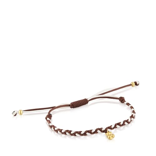 TOUS Pulsera para Mujer con Motivo Oso, con Baño de Oro 18 Kt...