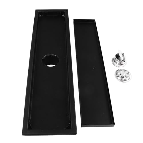 Floor Drain, Shower Floor Drain, Shower Floor Drain 40cm Long Rectangular Prevent Backflow Odor Fast Drainage Stainless Steel Floor Drain