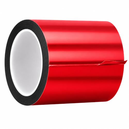 GGR Supplies Mylar Metalized Tape 72 Yards, Red, 6 in