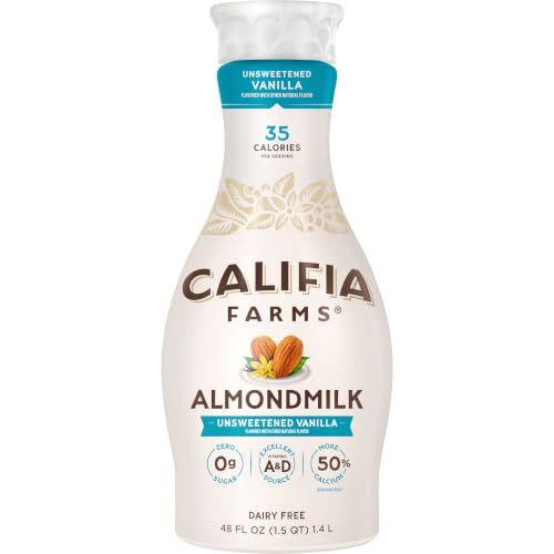 Califia Farms, Almond Milk Vanilla Unsweetened, 48 Fl Oz