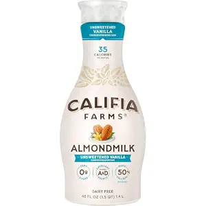 Califia Farms Almond Milk Vanilla Unsweetened, 48 Fl Oz