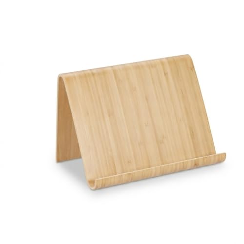 Miniatura 7 de Relaxdays Soporte Tablet Madera, Escritorio, Cocina, Cama, Atril Libros, Diseño Moderno, Apoyo Leer, Recetas, Natural