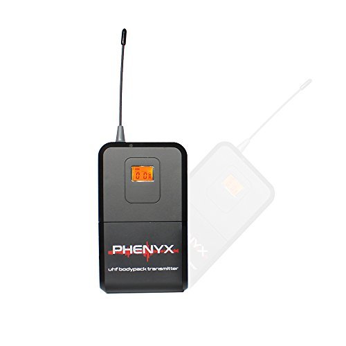 Phenyx Pro PTU-71 Wireless BodyPack Transmitter, Compatible with Receiver PTU-71 in 500MHz Frequency Band