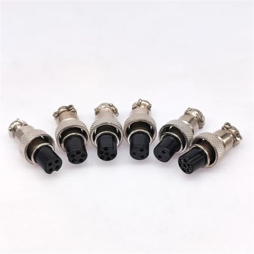 Connecteur femelle GX12 5 broches de haute précision pour câble