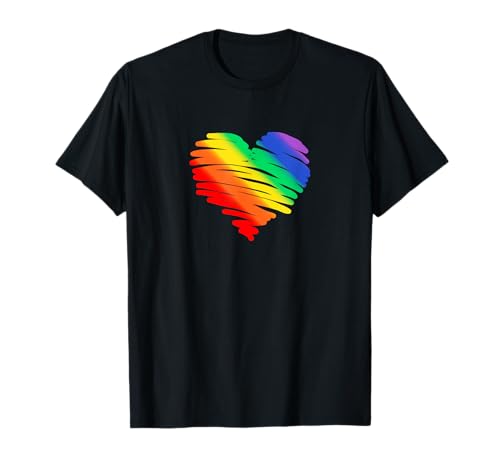 LGBT Gay Pride - Bandera de arco iris para mujer y hombre Camiseta