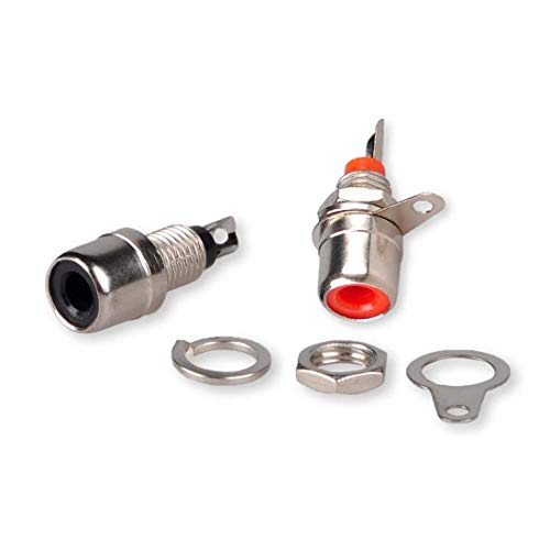 Conector RCA Hembra para Panel Chasis 10 Unidades miniatura 2