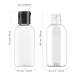 Travel Bottles for Toiletries BPA-Free Empty Squeeze Containers,6 Pack 1.69 oz Refillable Squeeze Bottle, Leak Proof Small Plastic Shampoo Containers with Labels - Image 3