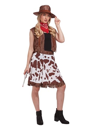 Henbrandt VERKLEIDUNG Erwachsene Cowgirl Kostüm für Damen - Cowgirl-Kostüm für Erwachsene (Einheitsgröße)