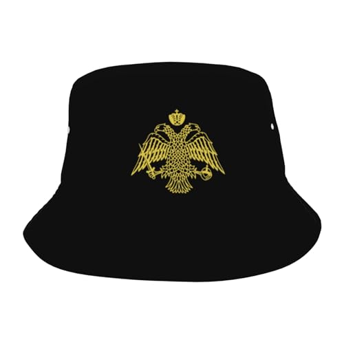 The Greek Orthodox Church Flag Woman's Man Uncowboy Fisherman Hat Summer Beach Hats Black
